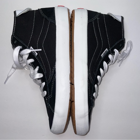 NWB Vans The Lizzie Black White Sneakers - Picture 7 of 9